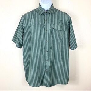 Wrangler Men’s Western shirt buttons down Green L
